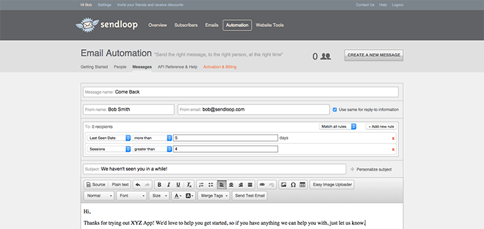 email automation tool