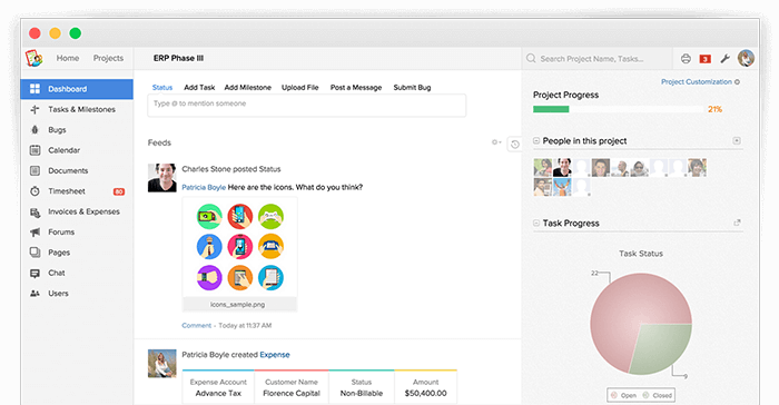 zoho project management tool