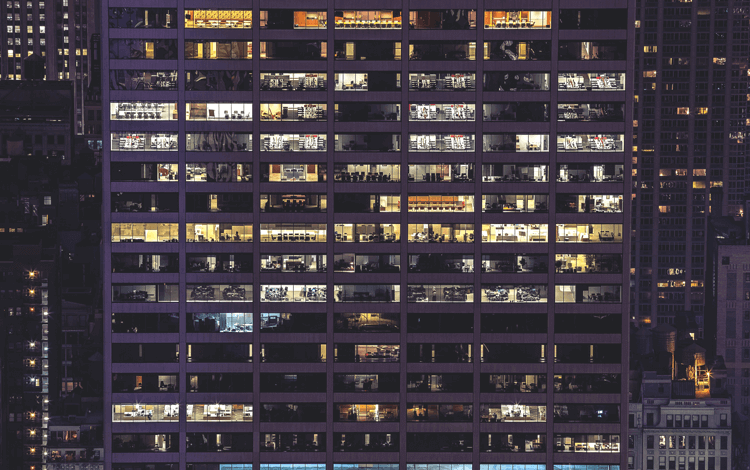 building with a lot of offices