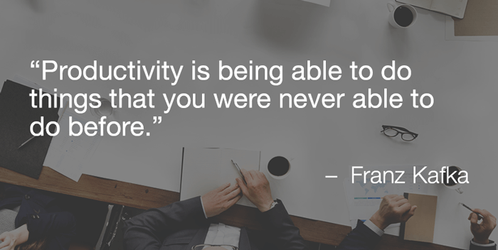quote on productivity