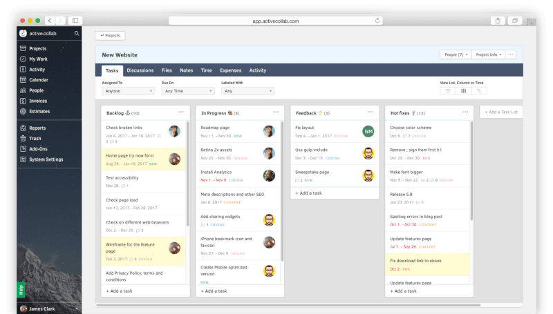ActiveCollab Project Management Software