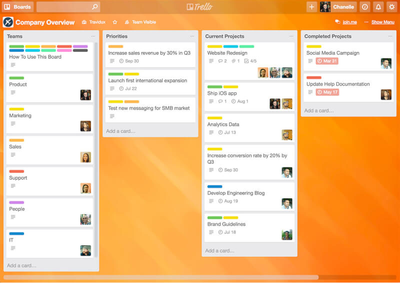 Trello Project Management Software