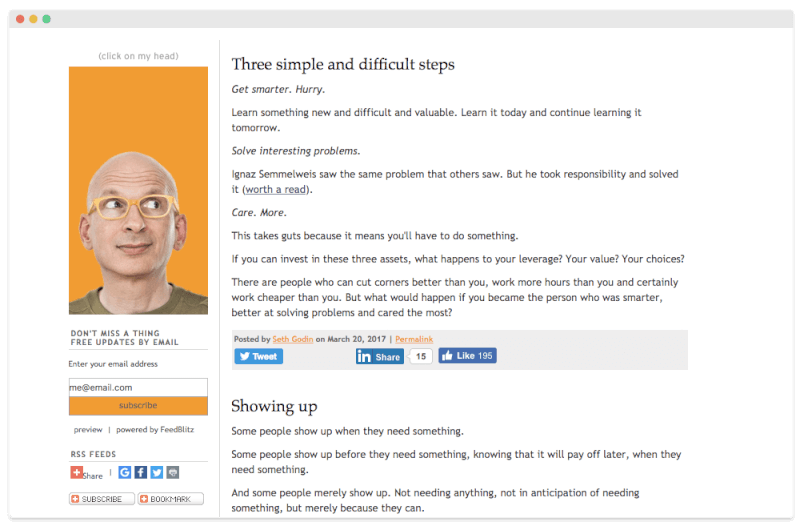 Seth Godin Business Blog