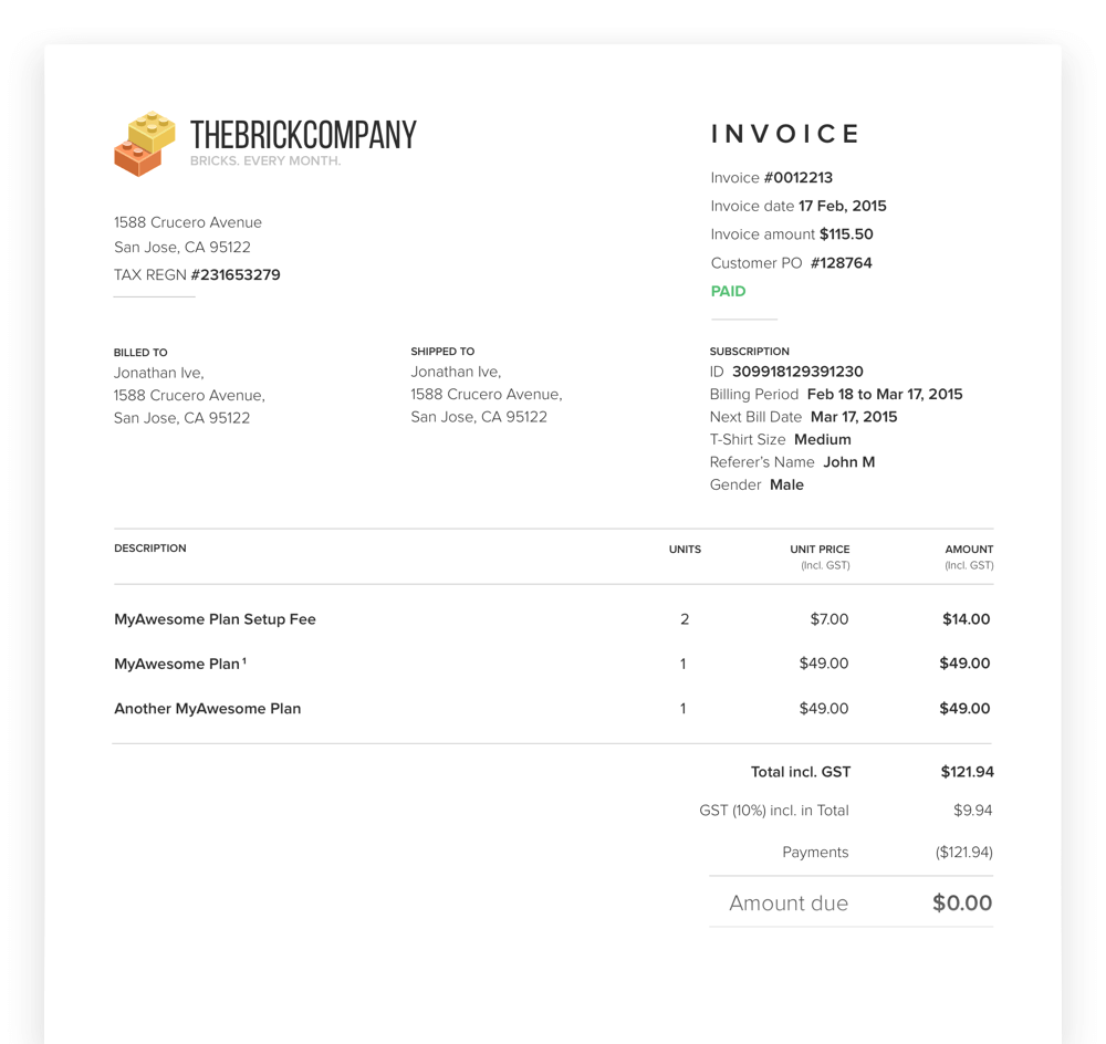 ChargeBee Invoicing and Billing Software