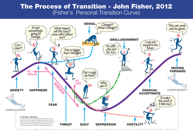 the process of transition fisher s personal transition curve 1