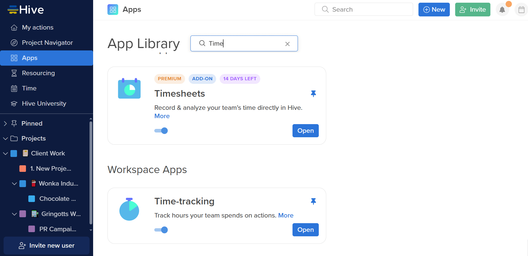 App library in Hive