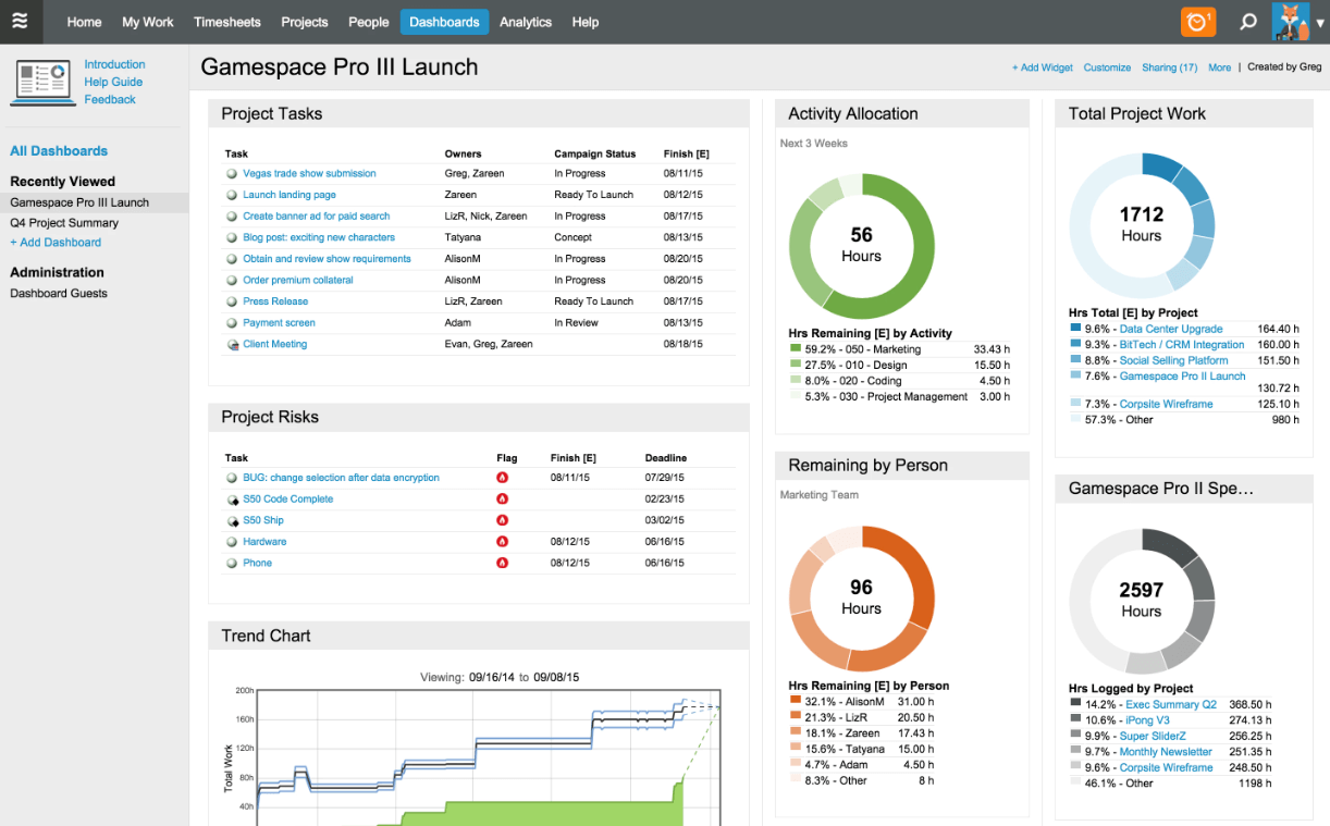 Liquidplanner screenshot