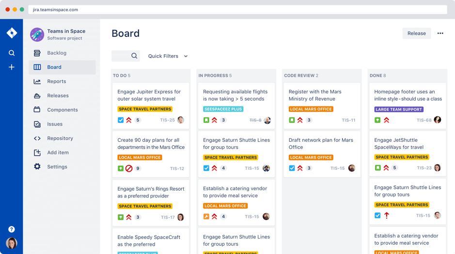 Jira product screenshot