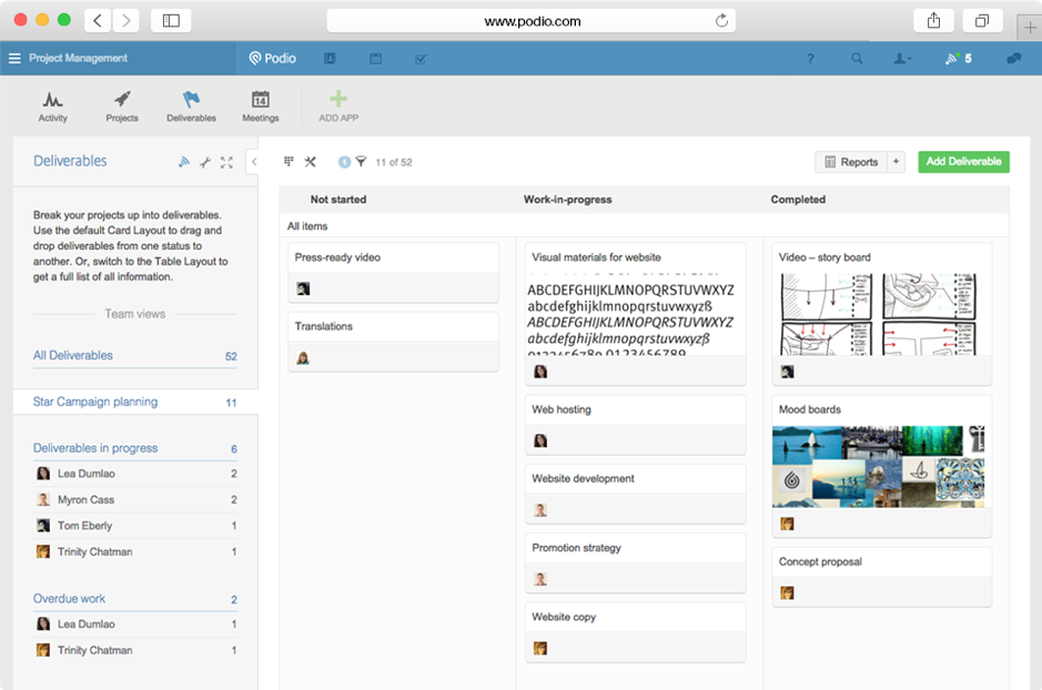 Podio - Basecamp alternative