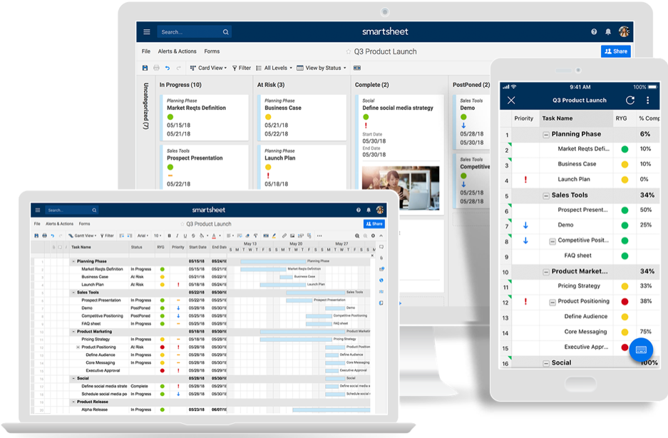 Smartsheet - Asana alternative