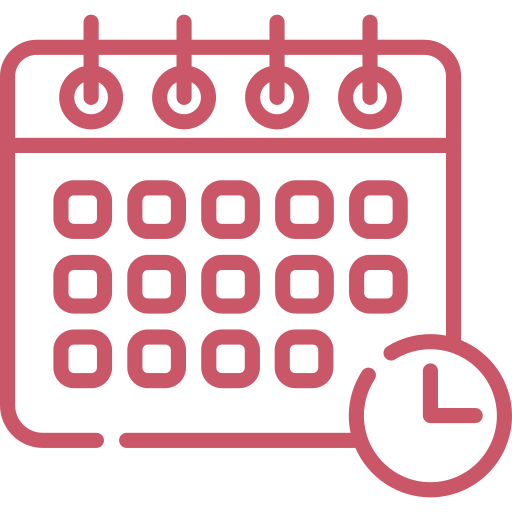 Scoro icon - Calendar + clock Icon Scoro