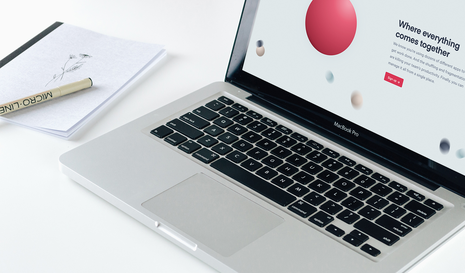 Scoro website x macbook