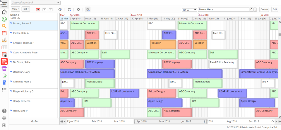 Retain product screenshot