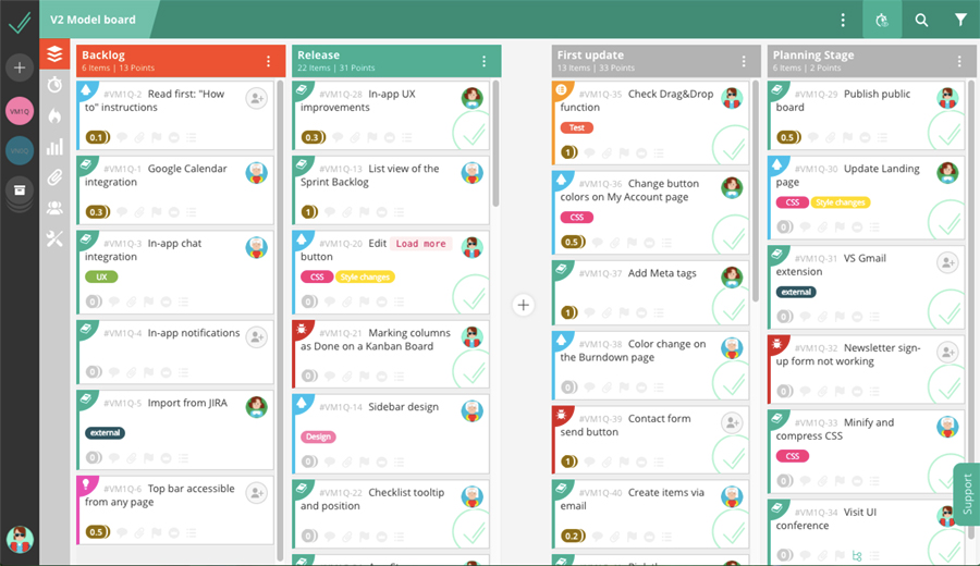 VivifyScrum product screenshot