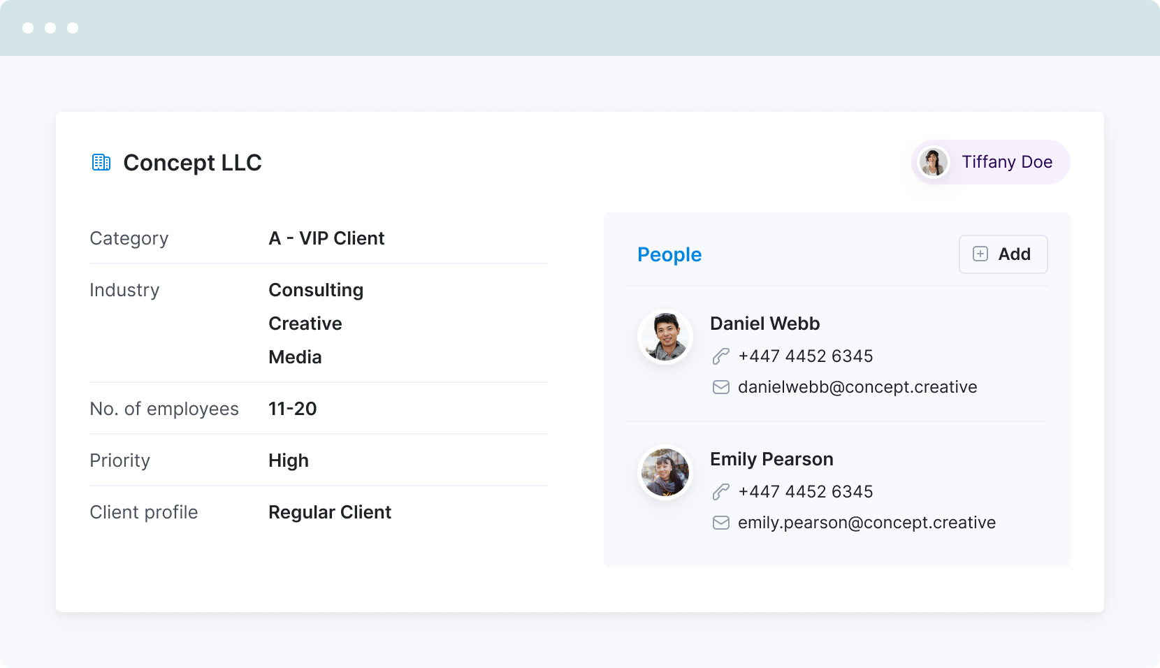 video - Contacts