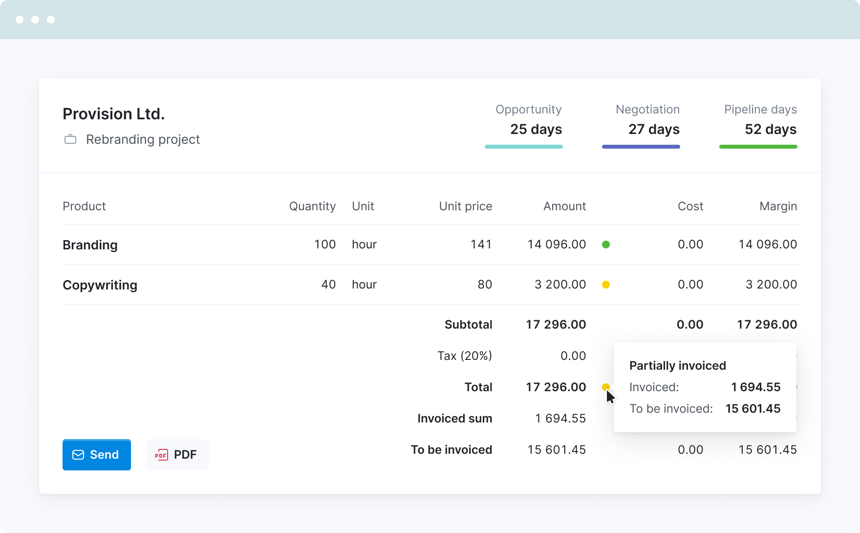 Automated Billing Software Scoro