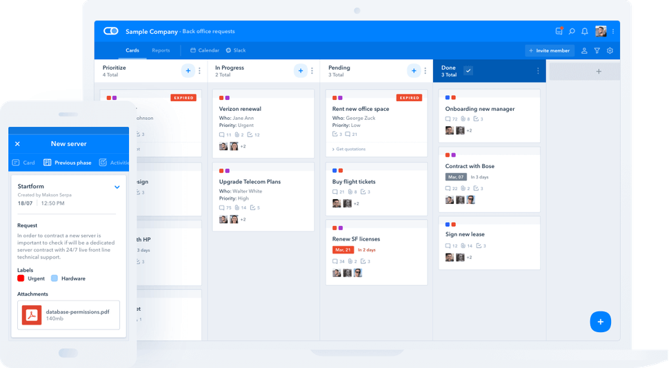 Pipefy product screenshot