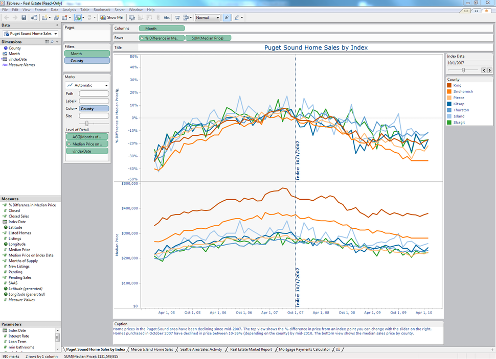 Tableau product screenshot