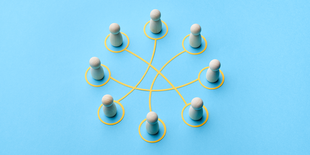 Buttons and lines connecting them