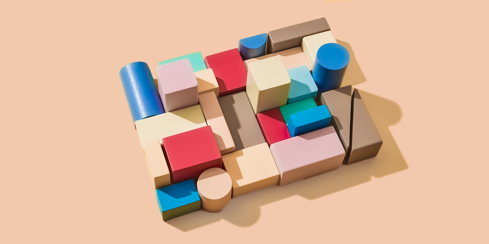 colorful blocks placed together