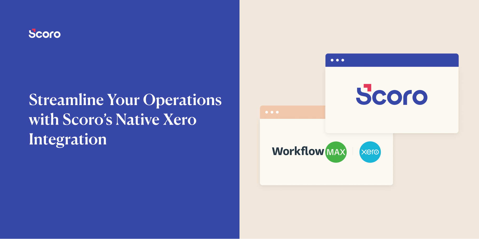 Scoro Xero integration