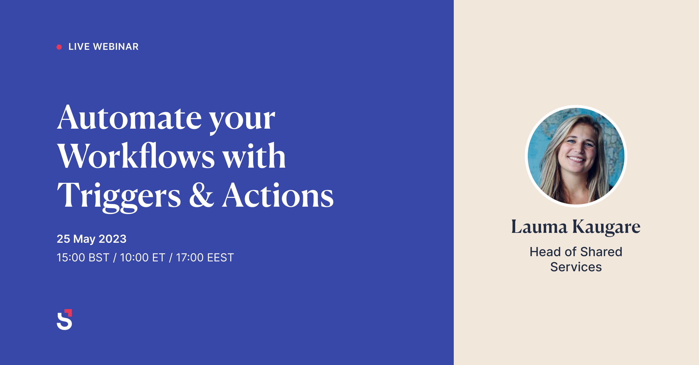 webinar on triggers and actions with Lauma