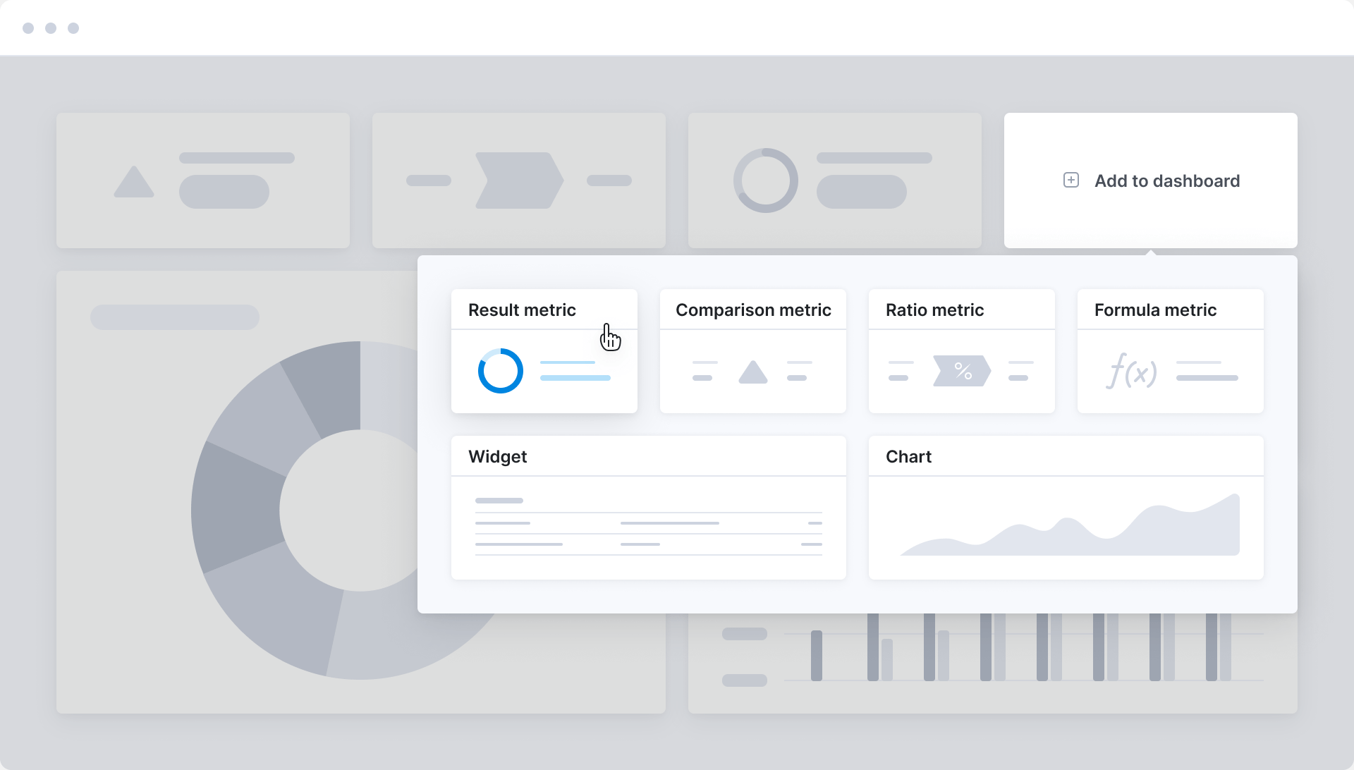 Dashboard add a metric