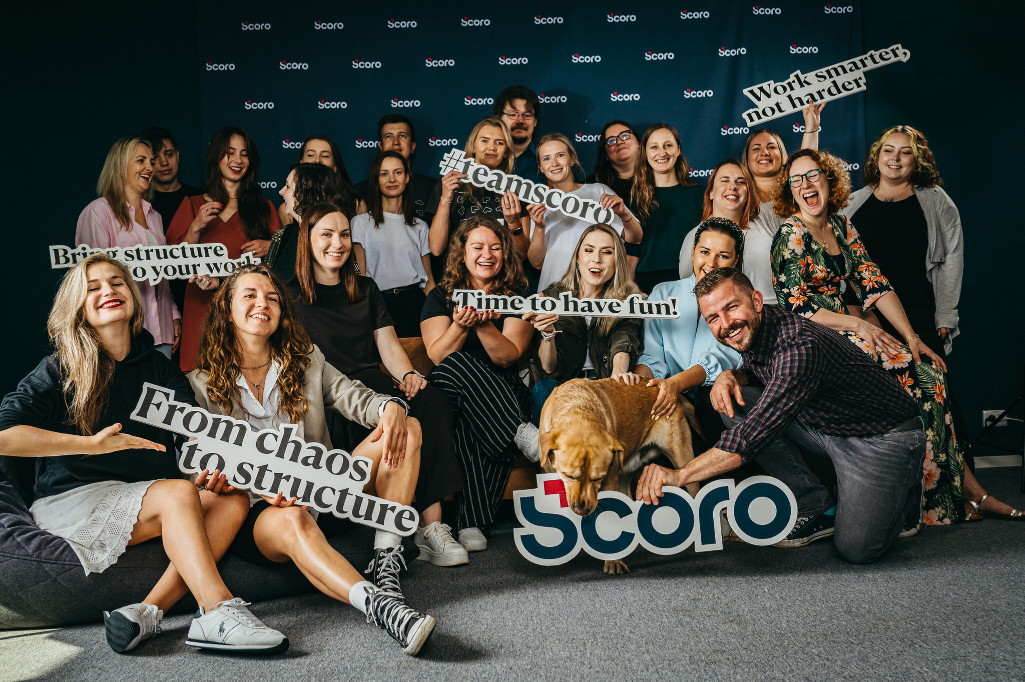 Group picture of Scoro's employees