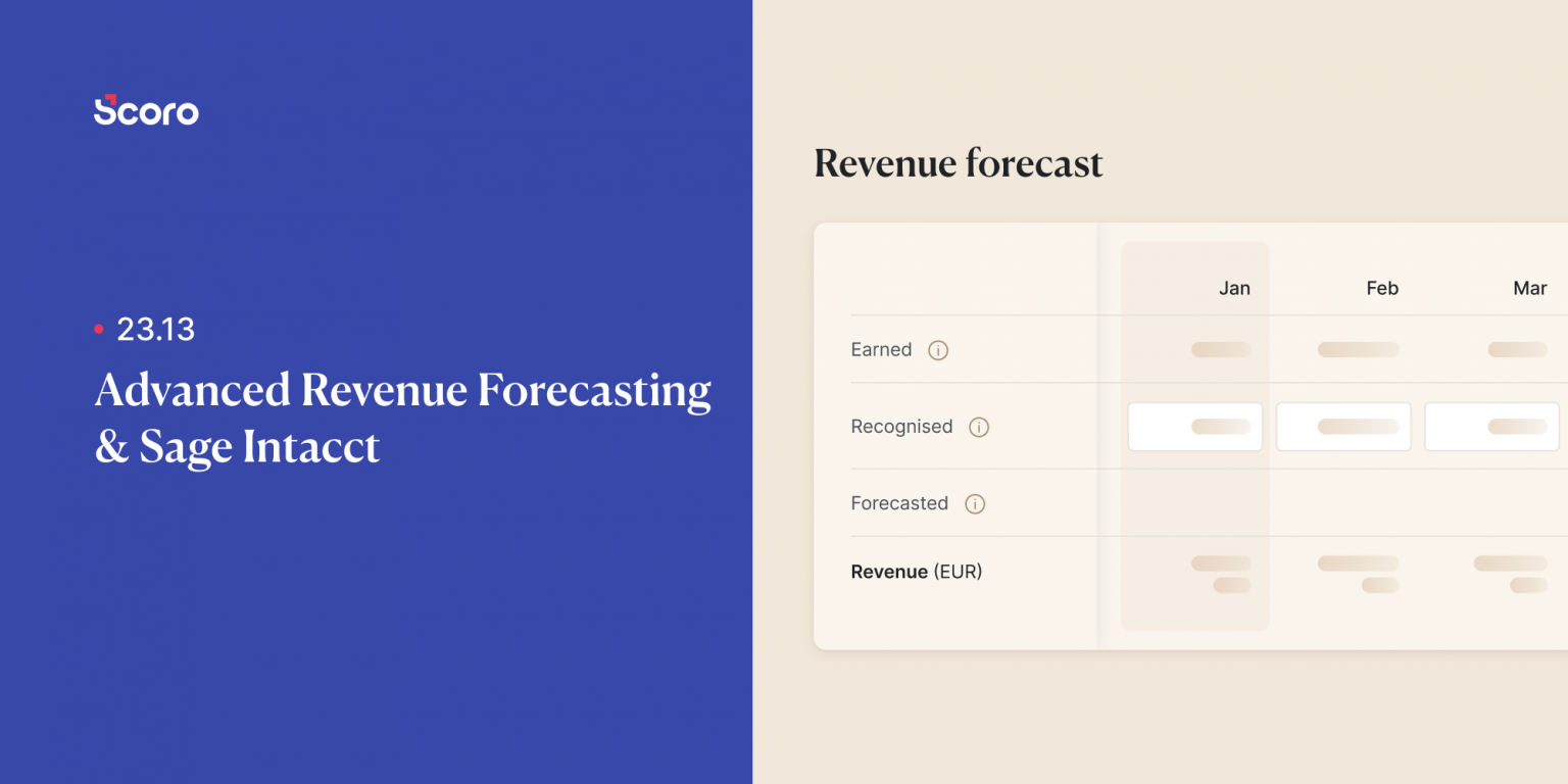 Christmas Update Revenue Forecasting & Sage Intacct Scoro