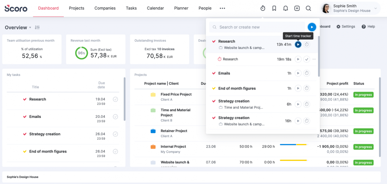 8 Best Harvest Time Tracking Alternatives | Scoro | Scoro